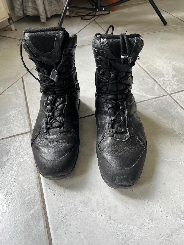Gedragen paar HAIX Ranger legerschoenen maat 44. Heren norma, Verzenden, Gebruikt, Schoenen