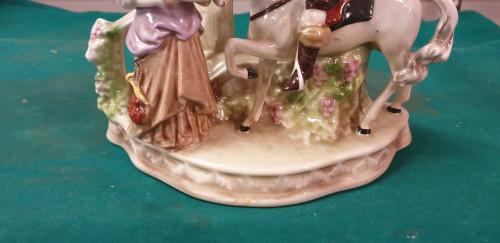 beeld man met paard en vrouw, Verzamelen, Beelden en Beeldjes, Ophalen of Verzenden