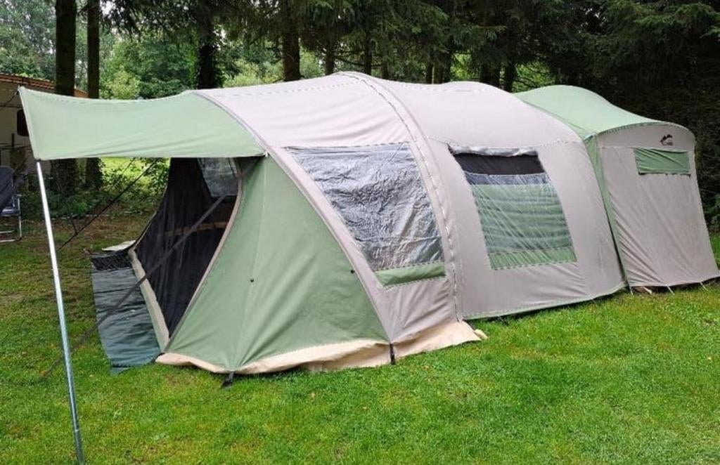 Vouwwagen Cabanon Chamonix Deluxe, Caravans en Kamperen, Ophalen, Beige, Cabanon, Aanwezig