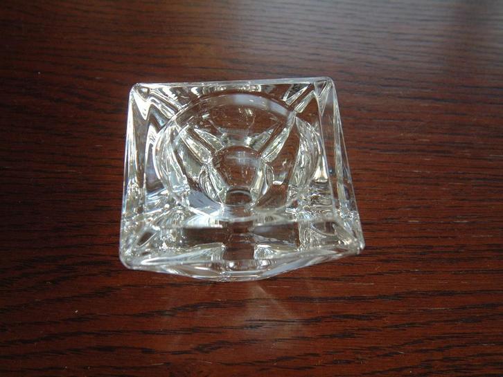 gave kristal kandelaar Max Verboeket ca 1960 Evening, Verzamelen, Overige Verzamelen, Zo goed als nieuw, Ophalen of Verzenden