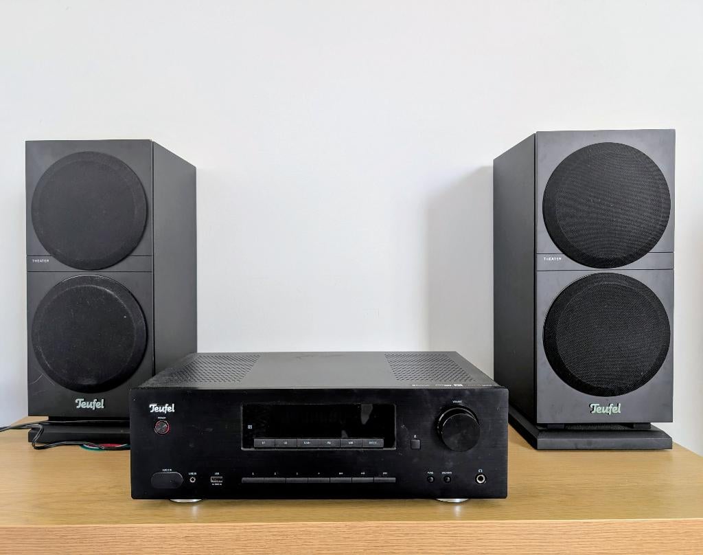 Teufel Theater 500S set, MP3-aansluiting, Tuner of Radio, Zo goed als nieuw, Ophalen
