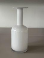 Vintage Mid Century Vaas Holmegaard Denemarken, Ophalen, Wit, Minder dan 50 cm, Glas