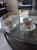 Vintage koffiekopjes van edel porselein, Ophalen of Verzenden