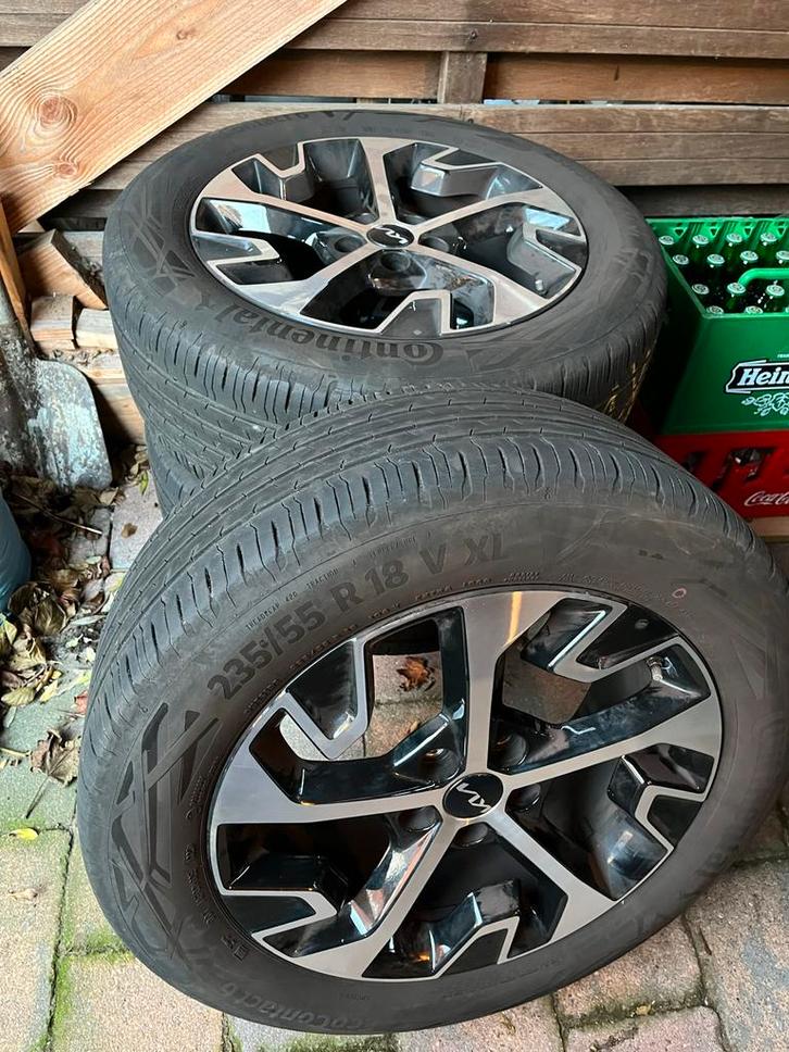 Continental EcoContact 6 banden met velgen 235/55 R18, Auto-onderdelen, Banden en Velgen, Banden en Velgen, Zomerbanden, 18 inch