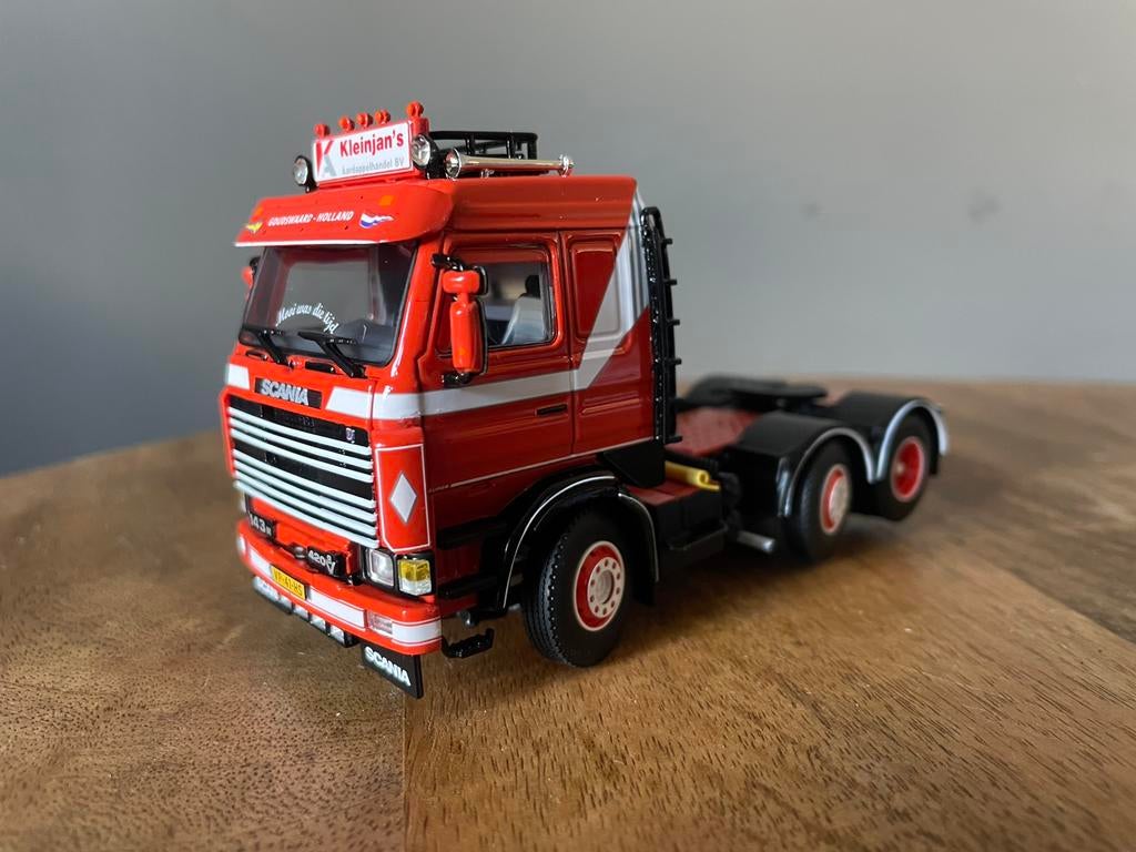WSI Scania 143 Kleinjan, Hobby en Vrije tijd, Modelauto's | 1:50, Ophalen of Verzenden, Zo goed als nieuw, Bus of Vrachtwagen