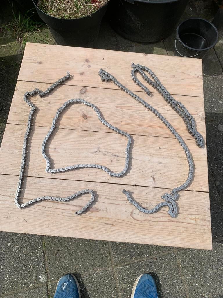 Te koop rvs ketting, Ophalen of Verzenden, Zo goed als nieuw