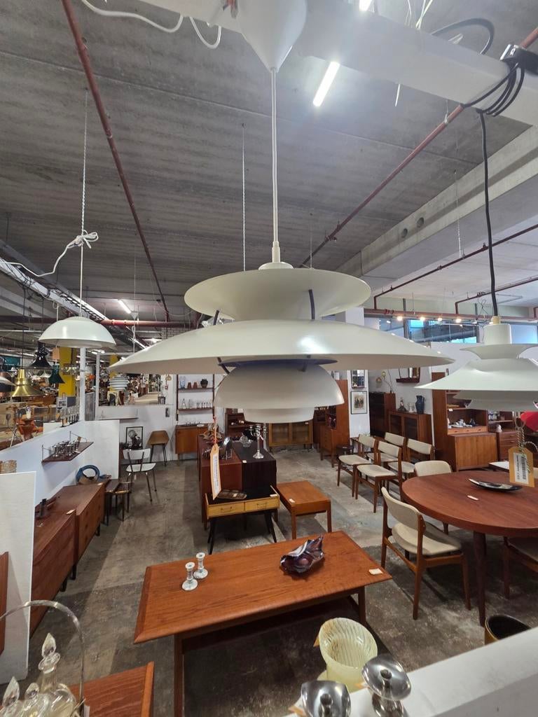 Vintage deense PH5 hanglamp lamp van Louis Poulsen, Ophalen, Gebruikt, Mid-Century, X