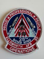 USAF 28th Bomb Wing B-1B patch, Ophalen of Verzenden, Luchtmacht, Nederland, Embleem of Badge
