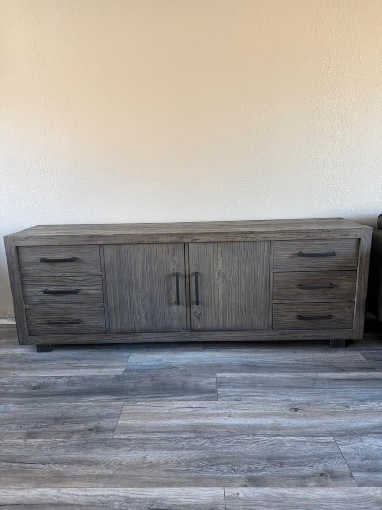 Salontafel en dressoir Alesio van Pronto, Ophalen, Gebruikt, 200 cm of meer, Met lade(s)