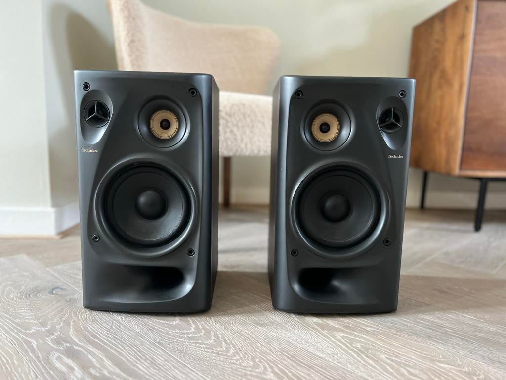 Technics luidsprekers, Audio, Tv en Foto, Luidsprekers, Gebruikt, 60 tot 120 watt, Front, Rear of Stereo speakers, Ophalen