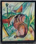 Th. Penders(1905-1975), Paarden in wei. Expressionistisch., Ophalen
