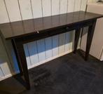 Donkerbruine houten sidetable met lade, Huis en Inrichting, Gebruikt, 100 tot 150 cm, Ophalen of Verzenden, Minder dan 25 cm