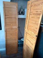 4 Louvre deuren 198x49 cm, Doe-het-zelf en Verbouw, Deuren en Horren, Ophalen, Gebruikt, Minder dan 80 cm, Binnendeur