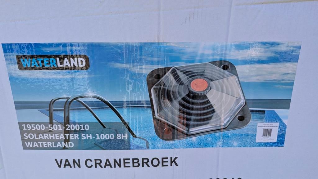 Waterland Solarheater SH-1000 8H voor zwembadverwarming, Tuin en Terras, Zwembad-toebehoren, Ophalen, Zo goed als nieuw, Verwarming
