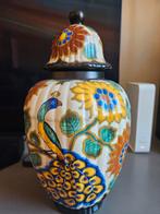 Regina Gouda Holland Pauw Vaas - Uniek en Handgeschilderd, Ophalen of Verzenden