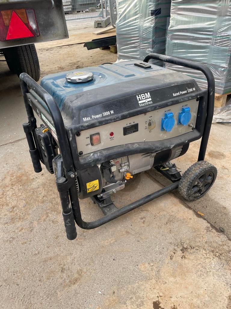 HBM Machines aggregaat, Ophalen, Gebruikt, Minder dan 5 kVA, Benzine