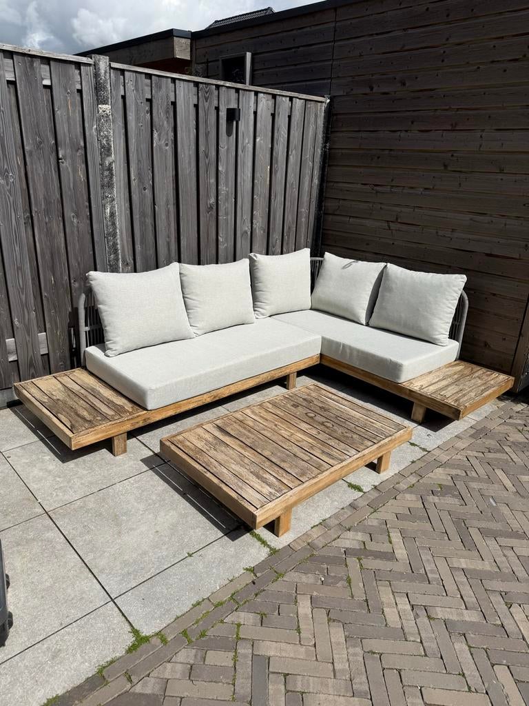 Loungeset tuin Wehkamp NOUS Garden Berlanga, Ophalen, 5 zitplaatsen, Gebruikt, Bank