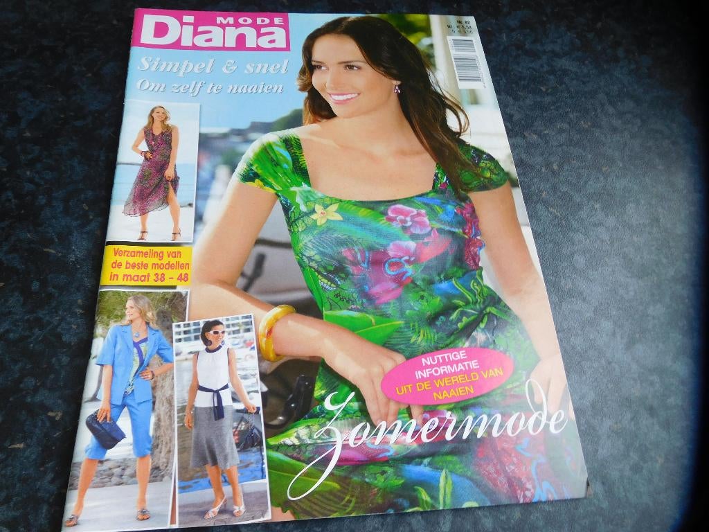 kledingpatronen == Diana nr 92 == lente / zomer=zelfmaakmode, Hobby en Vrije tijd, Kledingpatronen, Ophalen of Verzenden, Zo goed als nieuw