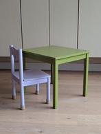 Speeltafel en kinderstoel schoolstoel vintage peuter kleuter, Ophalen, Gebruikt, Tafel(s) en Stoel(en)