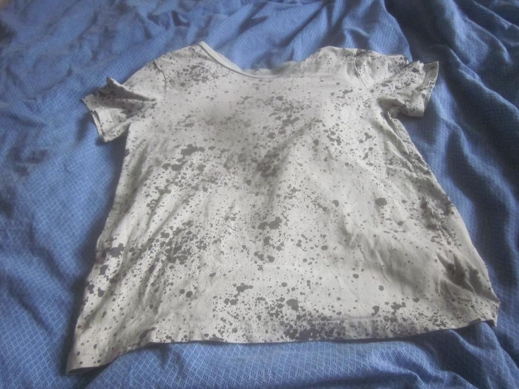 Mintgroen/zwart shirtje H&M maat 146/152 zgan, Kinderen en Baby's, Kinderkleding | Maat 146, H&M, Ophalen of Verzenden, Zo goed als nieuw