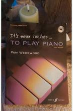 PIANO LEREN SPELEN LESBOEK VOLWASSENEN MET CD PAM WEDGWOOD, Muziek en Instrumenten, Gebruikt, Overige genres, Les of Cursus, Ophalen of Verzenden