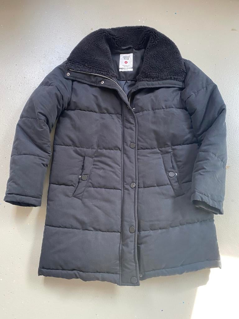 America today zwarte winter jas en leren jack, Kleding | Dames, Jassen | Winter, Ophalen of Verzenden, Zo goed als nieuw, Maat 36 (S)