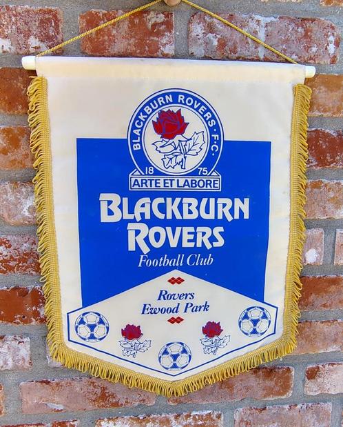 Blackburn Rovers kampioenenjaar 1995 prachtige vintage vaan, Verzamelen, Sportartikelen en Voetbal, Zo goed als nieuw, Vaantje of Sjaal
