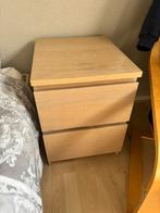 IKEA MALM lade nachtkastje, Gebruikt, Minder dan 45 cm, Hout, 55 tot 70 cm