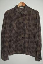 Blouse panter print maat M bruin dieren print, Ophalen of Verzenden, Gedragen, Maat 42/44 (L), Bruin