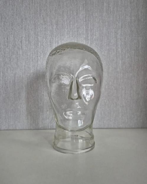 Glazen hoofd, Antiek en Kunst, Kunst | Designobjecten, Ophalen of Verzenden