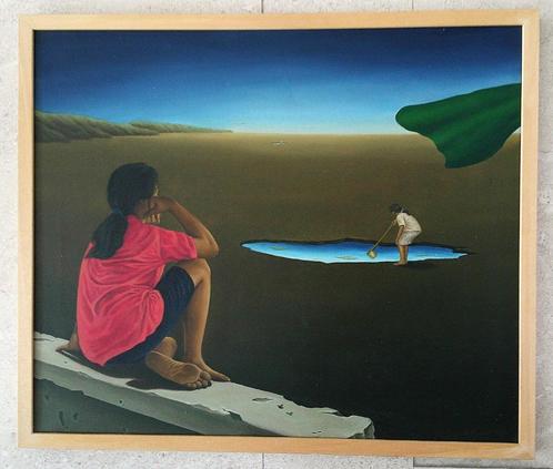 Being there to no avail 1992 - Oko Supriayadi, Antiek en Kunst, Kunst | Schilderijen | Klassiek, Ophalen