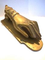 Antiek messing deur klopper van een handje, Verzenden