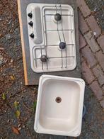 Retro 3 pits gastel en spoelbak., Caravans en Kamperen, Ophalen of Verzenden