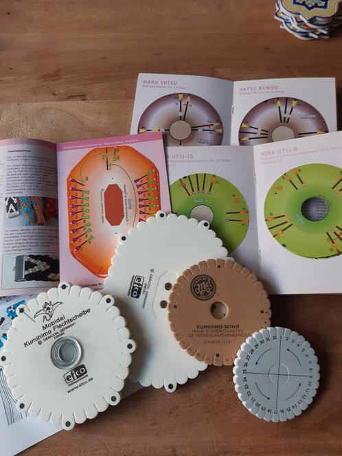 Kumihimo vlechtschijven en draad winders., Hobby en Vrije tijd, Kralen en Sieraden maken, Zo goed als nieuw, Overige typen, Ophalen of Verzenden
