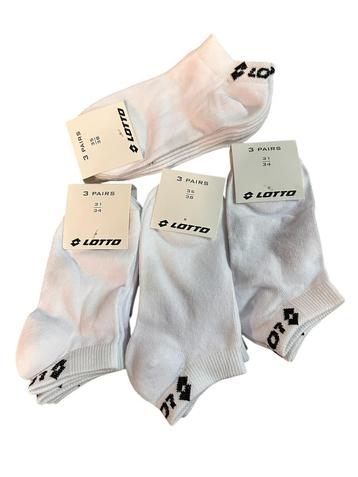 Partij 79x nieuwe Lotto sneaker sokken 3-packs beschikbaar voor biedingen