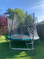 Trampoline met net en robotbumpers (en extra palenset), Ophalen, Gebruikt