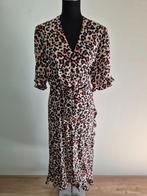 J576 - Summum lange jurk Dierenprint Maat 44 (1), Bruin, Maat 42/44 (L), Ophalen of Verzenden, Zo goed als nieuw