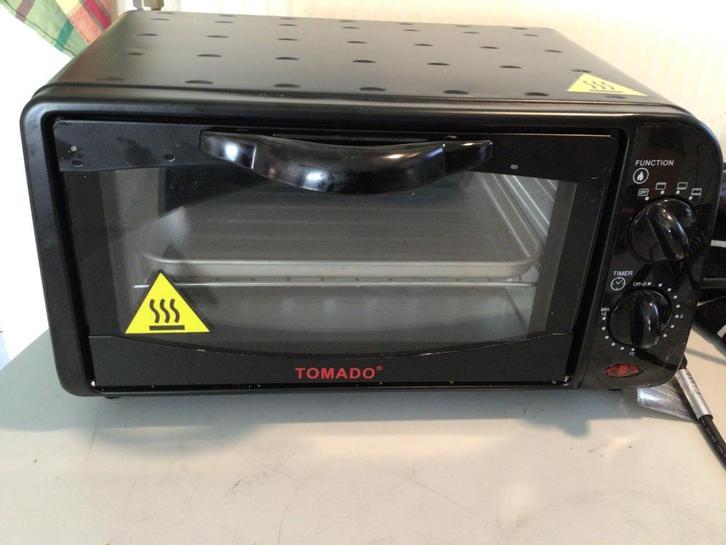 TOMADO, mini oven, zwart, Witgoed en Apparatuur, Ovens, Zo goed als nieuw, Vrijstaand, Oven, Minder dan 45 cm, Minder dan 45 cm