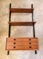 Vintage wandsysteem in palissander van Topform, Ophalen, Gebruikt, Minder dan 150 cm, Met lade(s)