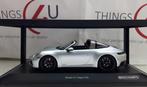 Minichamps 1:18 Porsche 911 (992) Targa 4 GTS 2021 zilver, Hobby en Vrije tijd, Modelauto's | 1:18, Ophalen of Verzenden, Nieuw