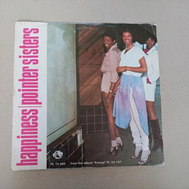Pointer Sisters  - Happiness, Cd's en Dvd's, Vinyl Singles, Gebruikt, Single, Pop, 7 inch, Ophalen of Verzenden