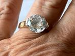 Zilveren ring Fins Kristal, Sieraden, Tassen en Uiterlijk, Ringen, Met kristal, 18 tot 19, Verzenden, Zo goed als nieuw