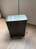 EKO Pedaalemmer RVS 28+18 Liter, Ophalen, Gebruikt, Met pedaal, 50 tot 75 cm