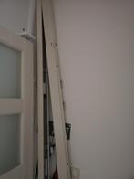 Metalen opdek kozijn met bovenlicht., Doe-het-zelf en Verbouw, Kozijnen en Schuifpuien, Gebruikt, Deurkozijn, Hout, Ophalen