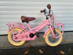 Roze kinderfietsje - Supersuper 14 inch (incl zijwieltjes), Fietsen en Brommers, Fietsen | Meisjes, Ophalen, Gebruikt, 16 inch