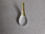 Rijstlepel 14 cm. Wit Geel  Mun Shou Made in China, Antiek en Kunst, Ophalen of Verzenden