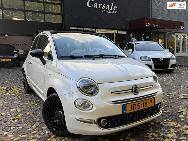 Fiat 500 C 1.2 Lounge virtual Dashboard cabrio metallic, Auto's, Fiat, Bedrijf, Te koop, 500C, ABS, Airbags, Airconditioning, Centrale vergrendeling