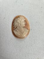 Mooie schelp camee, Ophalen of Verzenden, Overige materialen