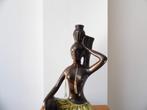 Art Deco Fifties Beeld Cortendorf Keramiek, Afrika Vrouw2, Ophalen of Verzenden