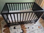 Zwart ledikant 60x120 zonder matras, Ophalen of Verzenden, Zo goed als nieuw, Ledikant